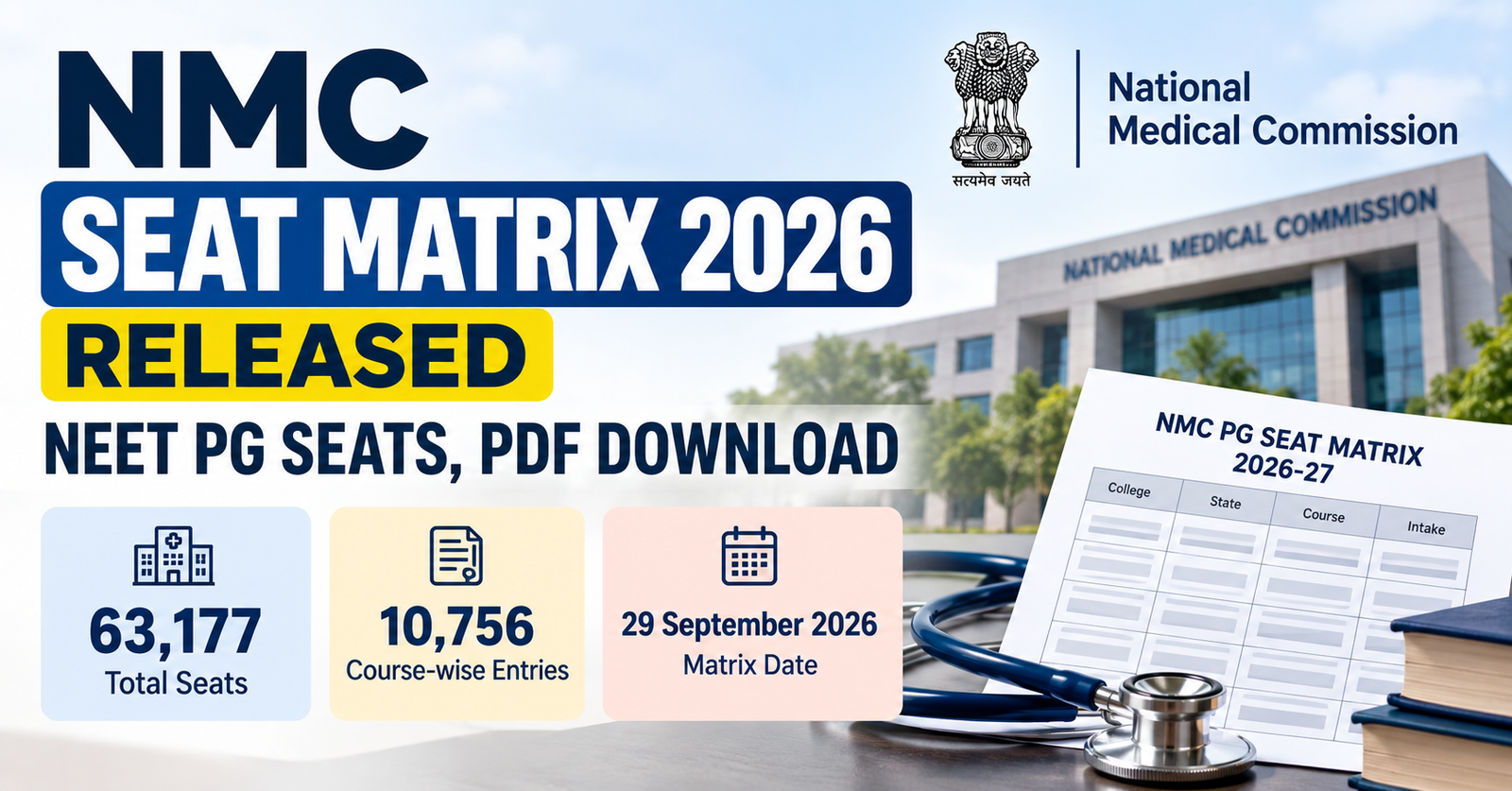 NMC Seat Matrix 2026